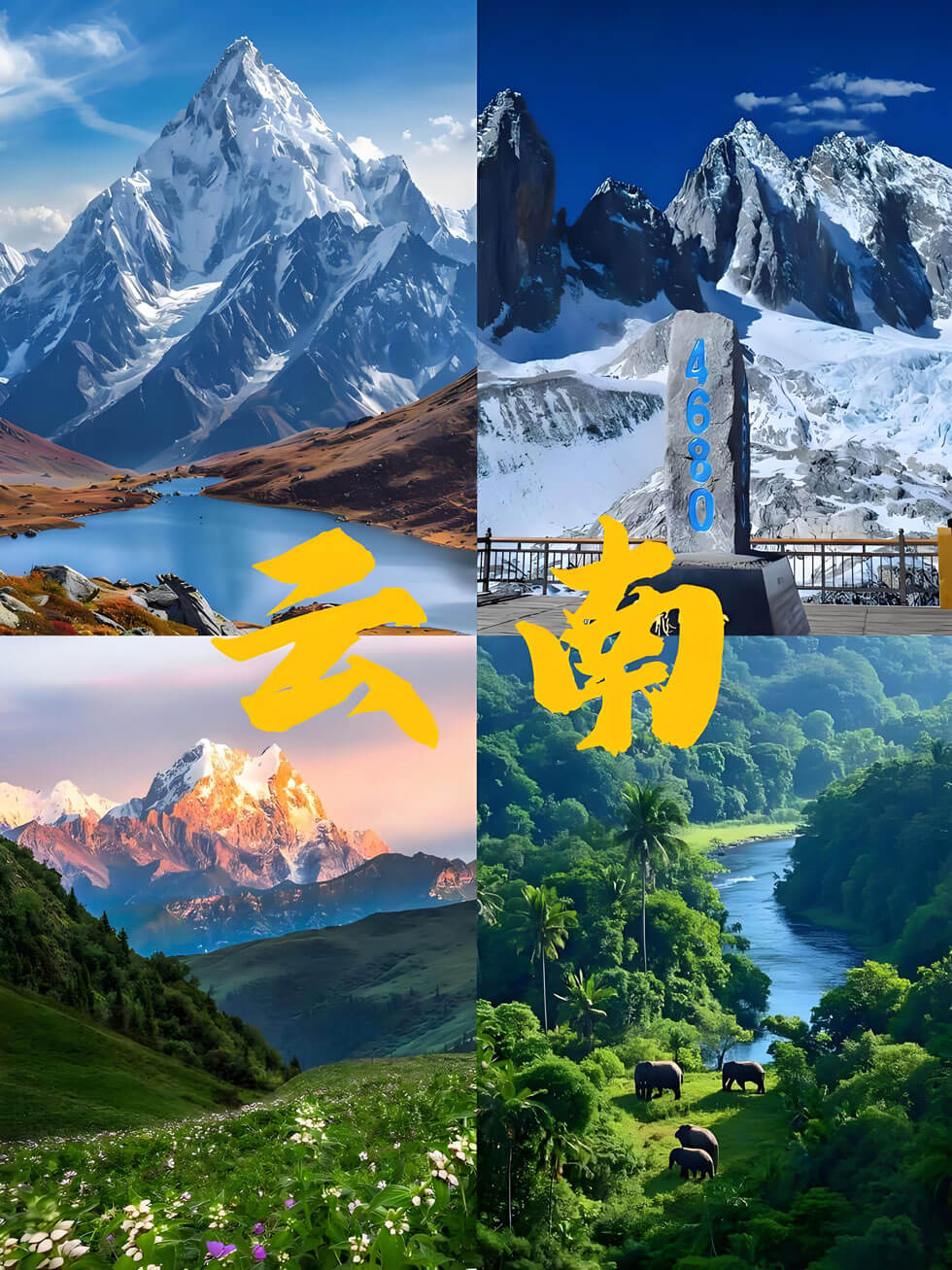 第一次去云南怎么玩？2025云南旅游地图：一图看懂精华路线，自.. - 安枢游走吧旅游科普资讯网
