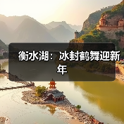 衡水湖：冰封鹤舞迎新年