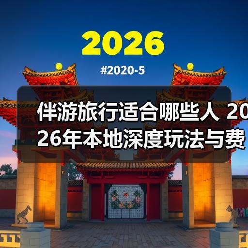 伴游旅行适合哪些人 2026年本地深度玩法与费用参考 - 安枢游走吧旅游科普资讯网