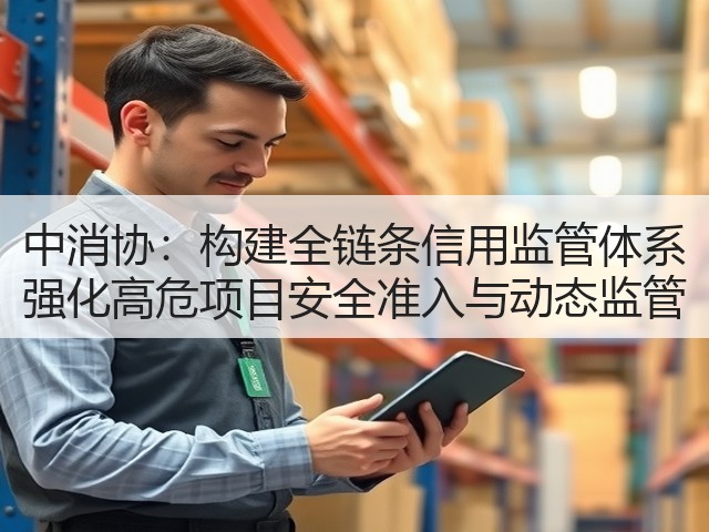 中消协:构建全链条信用监管体系 强化高危项目安全准入与动态监管(图3) 中消协:构建全链条信用监管体系 强化高危项目安全准入与动态监管(图3)