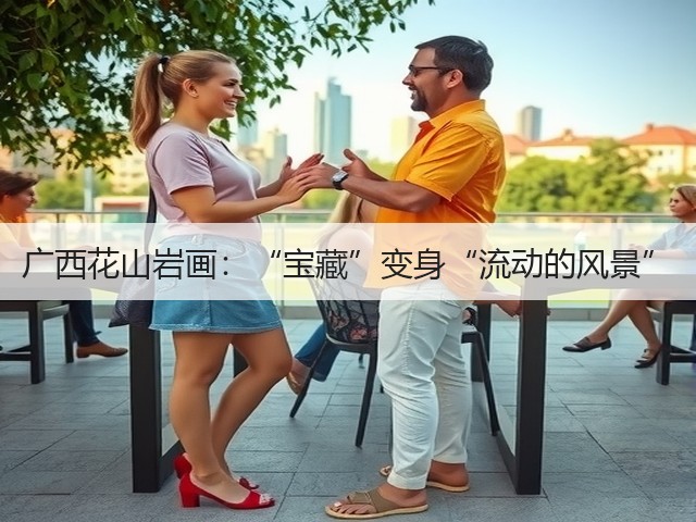 广西花山岩画:“宝藏”变身“流动的风景”(图2) 广西花山岩画:“宝藏”变身“流动的风景”(图2)