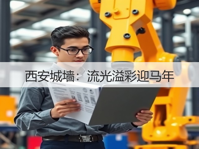 西安城墙：流光溢彩迎马年(图1)