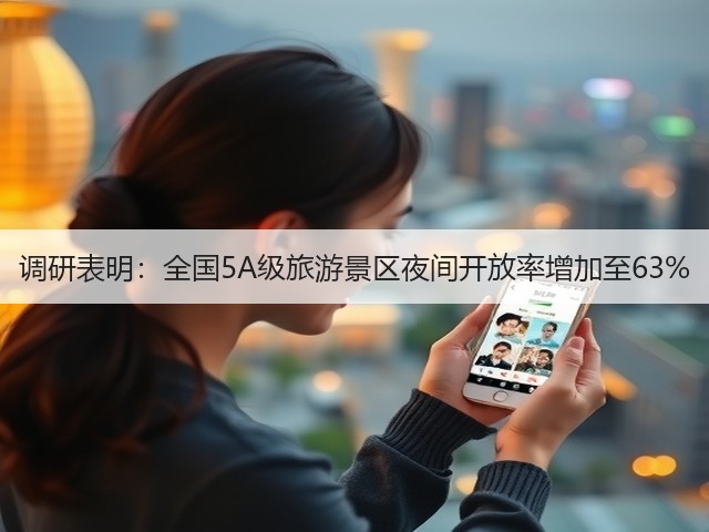 调研表明:全国5A级旅游景区夜间开放率增加至63%(图1) 调研表明:全国5A级旅游景区夜间开放率增加至63%(图1)