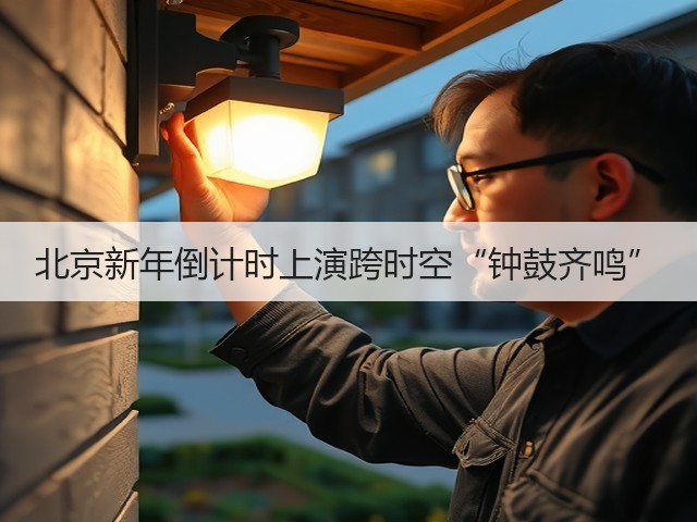 北京新年倒计时上演跨时空“钟鼓齐鸣”(图2) 北京新年倒计时上演跨时空“钟鼓齐鸣”(图2)