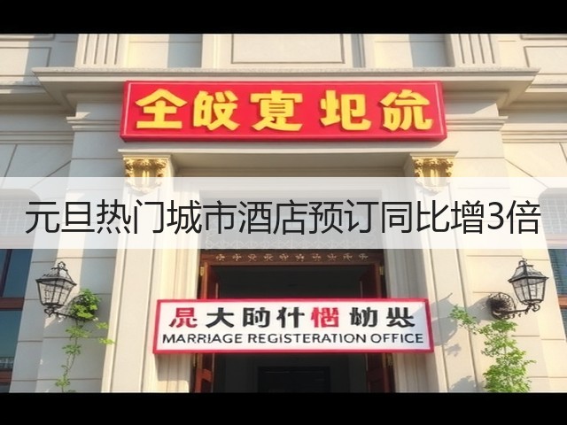 元旦热门城市酒店预订同比增3倍(图2) 元旦热门城市酒店预订同比增3倍(图2)