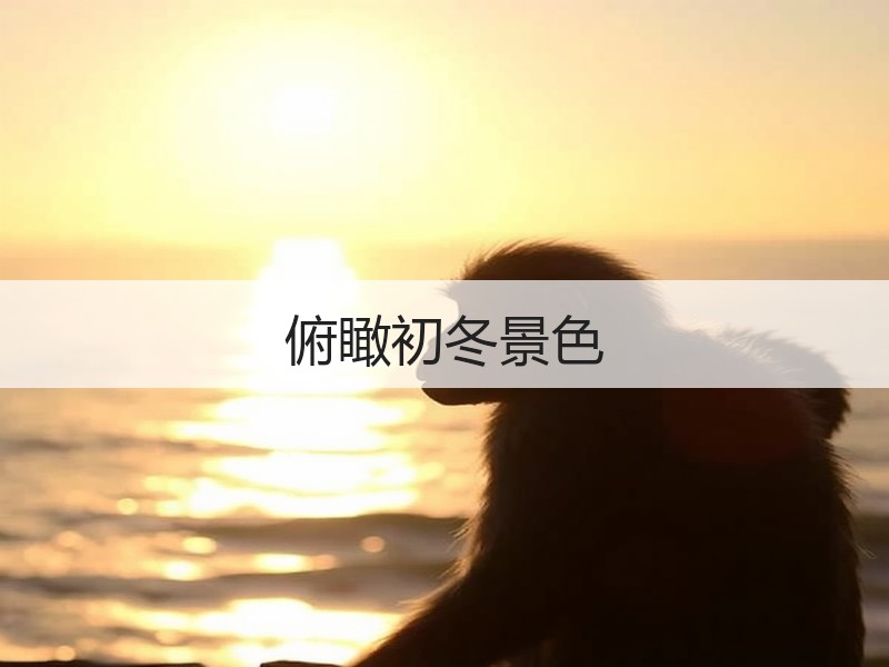 俯瞰初冬景色 - 安枢游走吧旅游科普资讯网