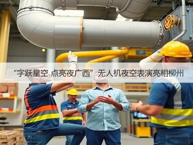 “字跃星空 点亮夜广西”无人机夜空表演亮相柳州(图3)
