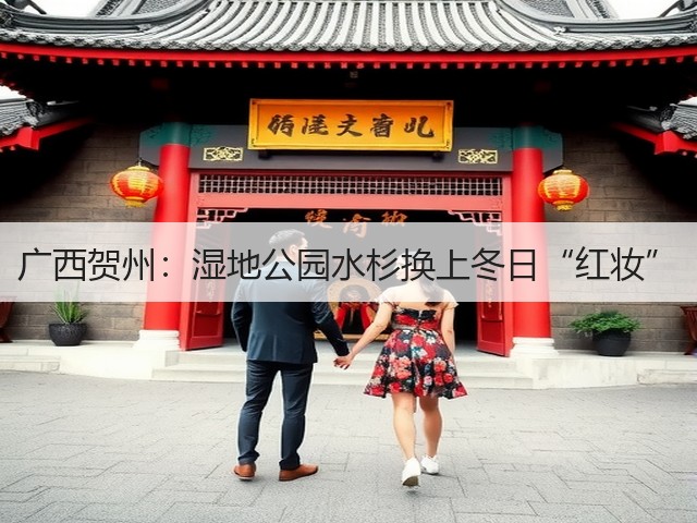广西贺州:湿地公园水杉换上冬日“红妆”(图1) 广西贺州:湿地公园水杉换上冬日“红妆”(图1)