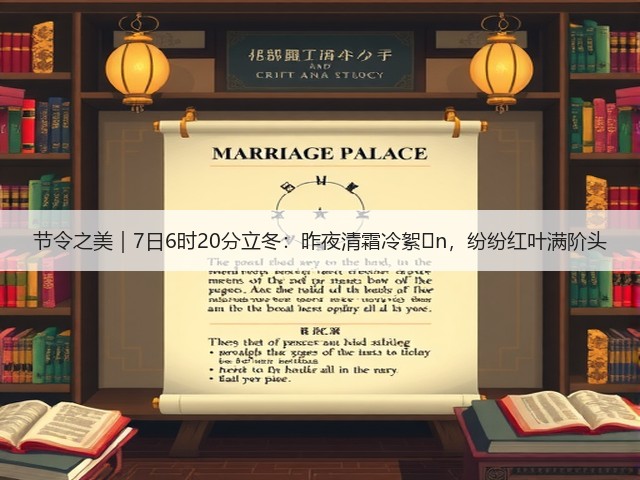 节令之美|7日6时20分立冬:昨夜清霜冷絮�n,纷纷红叶满阶头(图1) 节令之美|7日6时20分立冬:昨夜清霜冷絮�n,纷纷红叶满阶头(图1)