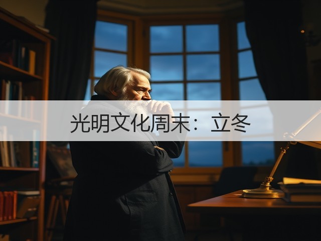 光明文化周末:立冬(图2) 光明文化周末:立冬(图2)