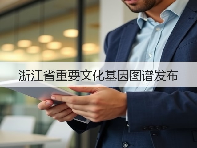 浙江省重要文化基因图谱发布(图3) 浙江省重要文化基因图谱发布(图3)