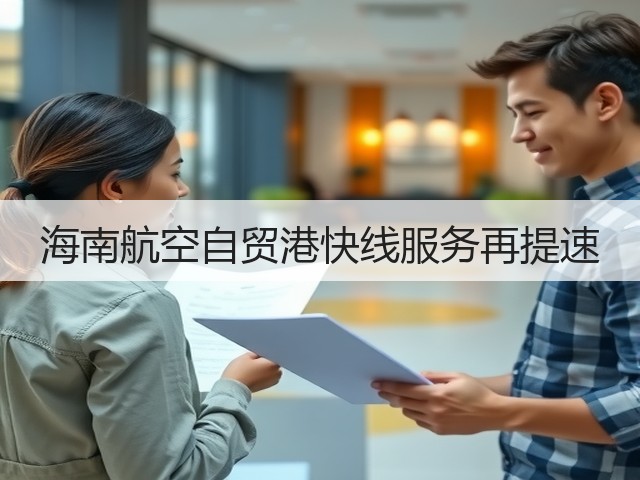海南航空自贸港快线服务再提速(图1) 海南航空自贸港快线服务再提速(图1)