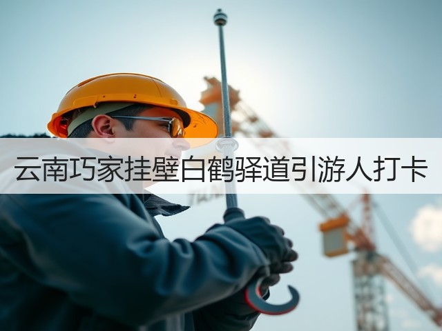 云南巧家挂壁白鹤驿道引游人打卡(图1) 云南巧家挂壁白鹤驿道引游人打卡(图1)