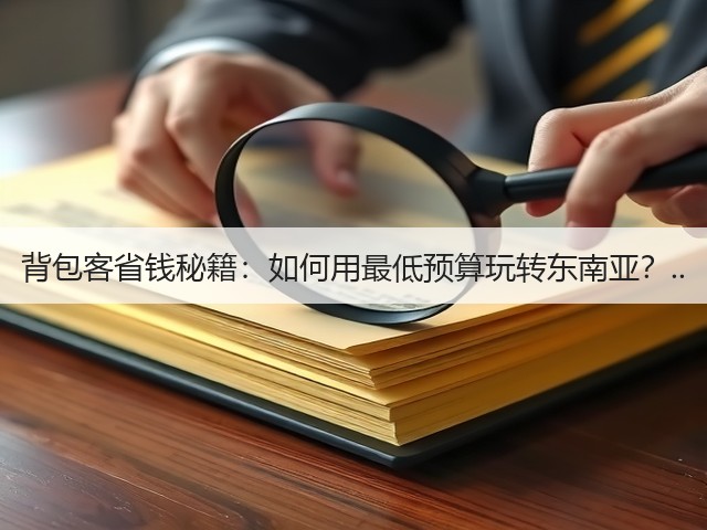 背包客省钱秘籍:如何用最低预算玩转东南亚?..(图2) 背包客省钱秘籍:如何用最低预算玩转东南亚?..(图2)