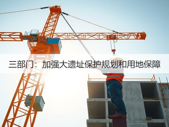三部门：加强大遗址保护规划和用地保障(图1)