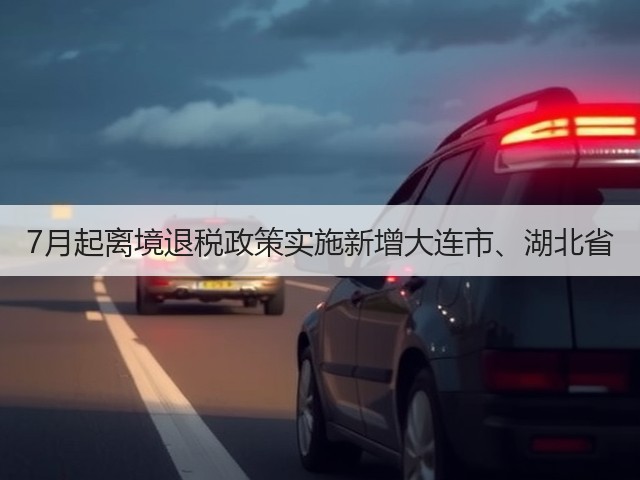 7月起离境退税政策实施新增大连市、湖北省(图2) 7月起离境退税政策实施新增大连市、湖北省(图2)