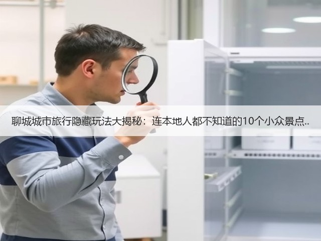 聊城城市旅行隐藏玩法大揭秘:连本地人都不知道的10个小众景点..(图3) 聊城城市旅行隐藏玩法大揭秘:连本地人都不知道的10个小众景点..(图3)