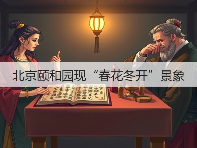 北京颐和园现“春花冬开”景象(图2) 北京颐和园现“春花冬开”景象(图2)