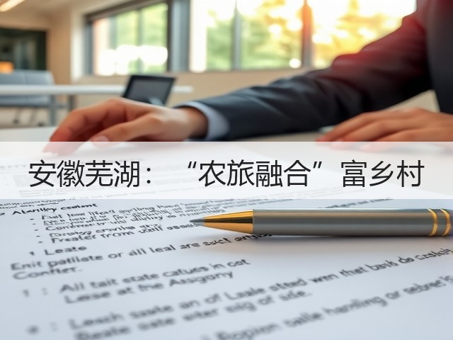 安徽芜湖:“农旅融合”富乡村(图1) 安徽芜湖:“农旅融合”富乡村(图1)