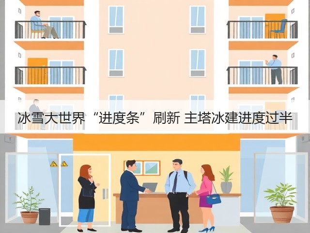 冰雪大世界“进度条”刷新 主塔冰建进度过半(图2) 冰雪大世界“进度条”刷新 主塔冰建进度过半(图2)
